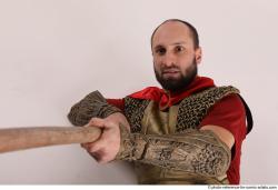 MARCUS LAYING POSE WITH SPEAR